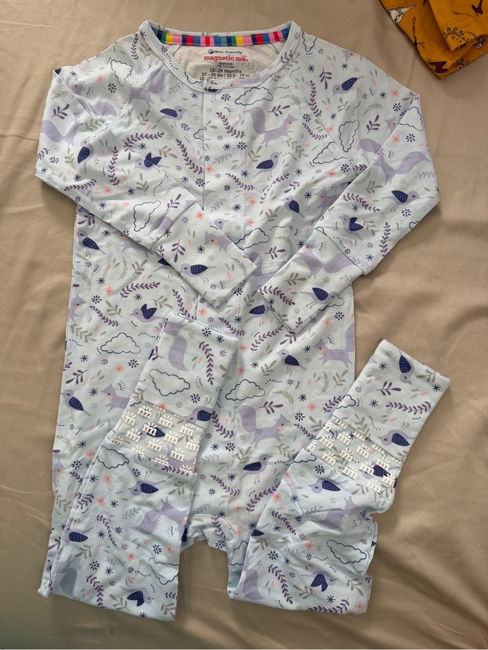 NWOT Magnetic Me little birdy Viscose(Bamboo) convertible footies- 18-24M